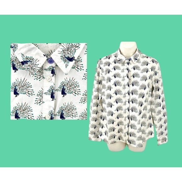 Boden Tops - BODEN PEACOCK BUTTONDOWN LADIES SHIRT - 6R